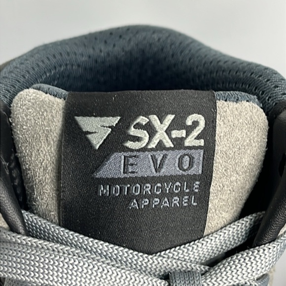 SHIMA SX-2 Evo Shoes Gray High-Top Men's Size 10 Motorcycle Shoe - Picture 4 of 15